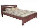 Ліжко Мілана коричневого кольору, матеріал - бук зрощений (загальний вигляд)