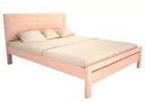Ліжко Скарлет бежевого кольору, матеріал - бук цільний (загальний вигляд)