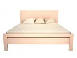Ліжко Скарлет бежевого кольору, матеріал - бук цільний (вигляд спереду)