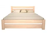 Ліжко Кароліна бежевого кольору, матеріал - бук зрощений (вигляд спереду)