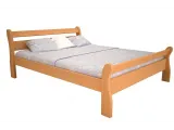 Кровать Миледа "плюс" натурального цвета, материал - бук цельный (общий вид)