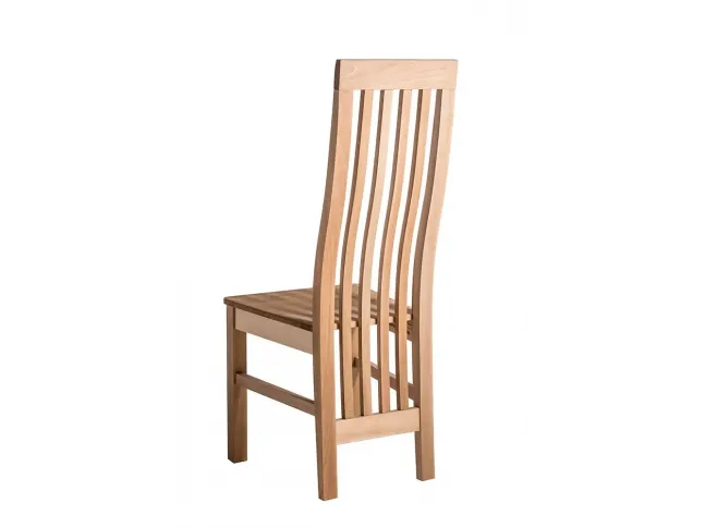 Стул Грация натурального цвета, материал - бук (вид сзади)
