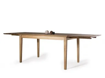 Стол Орфей натурального цвета, материал -цельный  дуб (общий вид). 2