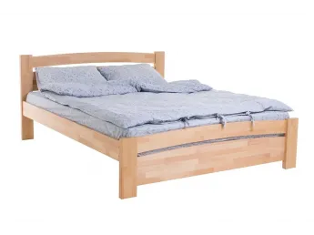 Ліжко Софія натурального кольору, матеріал - бук зрощений (загальний вигляд)