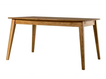 Стіл Мілан (розкладний) натурального кольору, матеріал - дуб цільний (загальний вигляд)