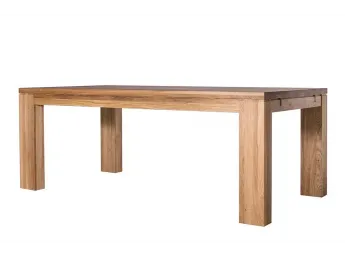 Стол Лофт (раскладной) натурального цвета, материал -цельный  дуб (общий вид).