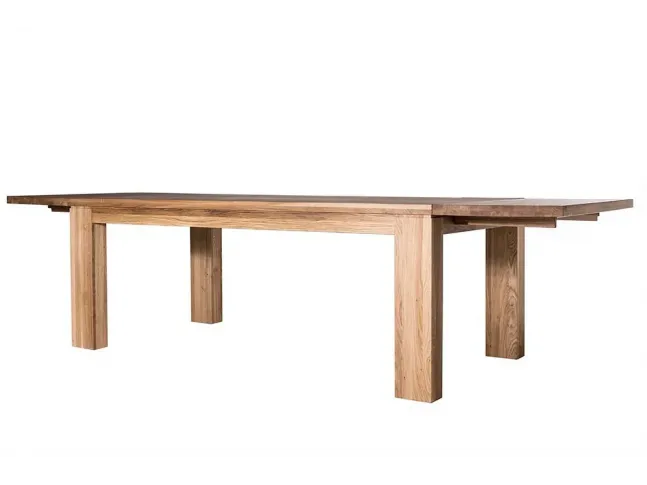 Стіл Лофт (розкладний) натурального кольору, матеріал - дуб цільний (в розкладеному стані)