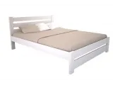 Ліжко Кароліна білого кольору, матеріал - бук зрощений (загальний вигляд)