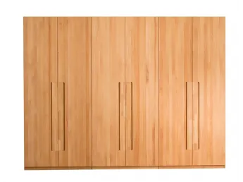 Шкаф Люкс натурального цвета, сращенного и цельного бука (общий вид) 2