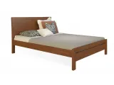 Ліжко Валенсія лак коричневого кольору, матеріал - бук зрощений (загальний вигляд)