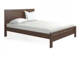 Ліжко Скарлет лак темно-коричневого кольору, матеріал - бук цільний (загальний вигляд)