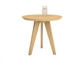 Стіл журнальний Данте натурального кольору, матеріал - бук цільний (загальний вигляд)