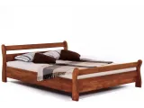Кровать Миледа светло-коричневого цвета, материал - бук срощенный (общий вид)