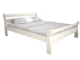 Ліжко Міледа "плюс" білого кольору лак, матеріал - бук зрощений (загальний вигляд)