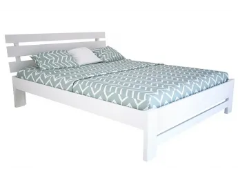 Купити Ліжко Лучана "плюс" білого кольору лак, матеріал - бук зрощений (загальний вигляд)