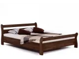 Кровать Миледа темно-коричневого цвета, материал - бук срощенный (общий вид)