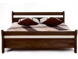Кровать Миледа темно-коричневого цвета, материал - бук срощенный (вид сверху)
