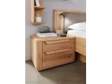 Тумбочка прикроватная Глория натурального цвета, материал сращенный/цельный бук (общий вид)