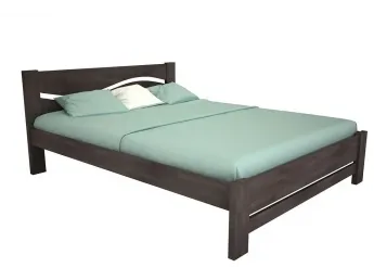 Ліжко Венеція "плюс" кольору венге, матеріал - бук зрощений (загальний вигляд)