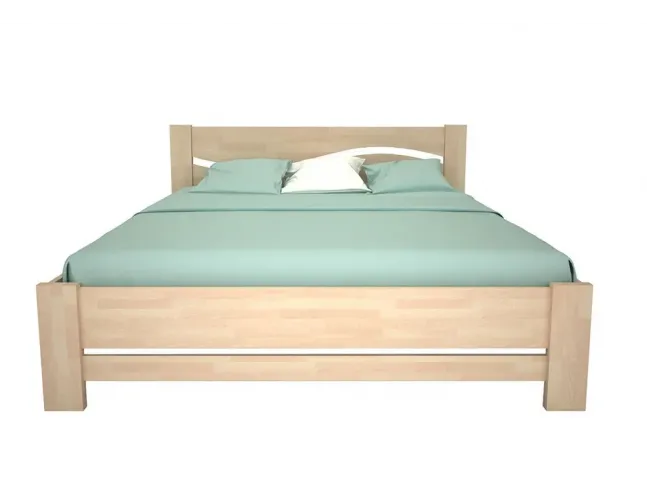 Ліжко Венеція "плюс" кольору беж, матеріал - бук зрощений (вигляд зпереду)