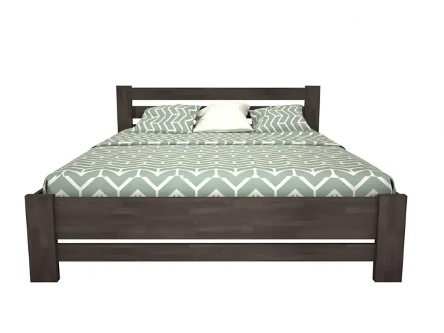 Ліжко Сільвана "плюс" кольору венге, матеріал - бук зрощений (вигляд зпереду)