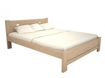 Ліжко Селена "плюс" кольору беж, матеріал - бук зрощений (загальний вигляд)