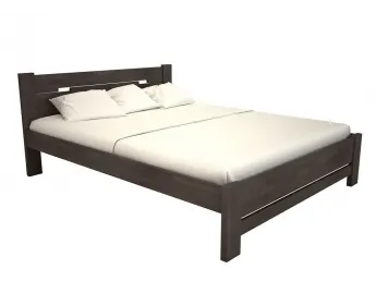 Ліжко Селена "плюс" кольору венге, матеріал - бук зрощений (загальний вигляд)