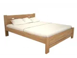 Ліжко Селена "плюс" натурального кольору, матеріал - бук зрощений (загальний вигляд)