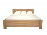 Ліжко Селена "плюс" натурального кольору, матеріал - бук зрощений (вигляд зпереду)