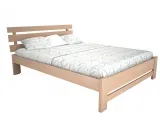 Ліжко Лучана "плюс" натурального кольору, матеріал - бук цільний (загальний вигляд)