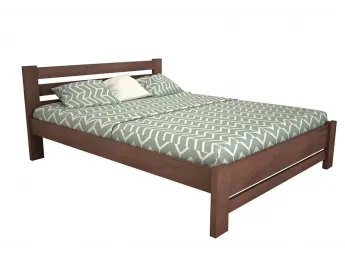 Ліжко Сільвана "плюс" коричневого кольору лак, матеріал - бук зрощений (загальний вигляд)