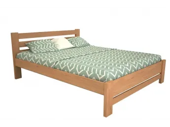 Ліжко Сільвана "плюс" натурального кольору, матеріал - бук цільний (загальний вигляд)
