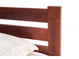 Ліжко Кароліна темно-коричневого кольору (венге) покриття лаком, матеріал - бук зрощений (спинка)