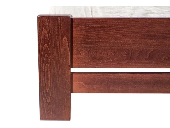 Ліжко Сільвана "плюс" темно-коричневого кольору (венге) покриття лак, матеріал - бук цільний (передня ніжка)