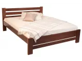 Ліжко Сільвана "плюс" темно-коричневого кольору (венге) покриття лак, матеріал - бук цільний (загальний вигляд)