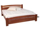 Ліжко Софія коричневого кольору покриття лак, матеріал - бук зрощений (загальний вигляд)