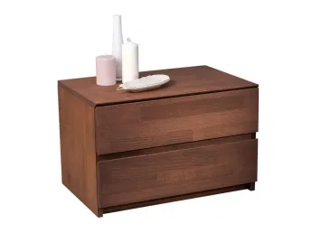 Тумбочка приліжкова Кетрін бежевого кольору, матеріал - цільний бук (загальний вигляд). 2