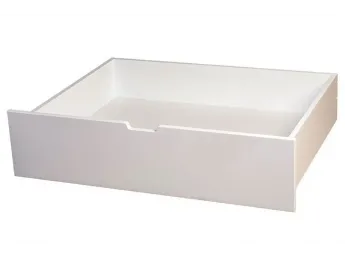 Шухляда під ліжко білого кольору покриття лак, матеріал - бук зрощений (загальний вигляд)