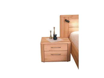 Тумбочка прикроватная Глория натурального цвета, материал сращенный/цельный бук (общий вид) 2