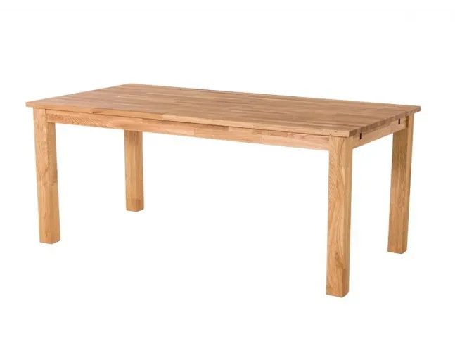 Стол Тандем натуральный цвет, материал - сращенный  дуб (общий вид).