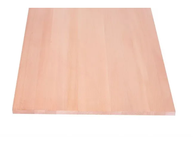 Меблевий щит 1200 мм х 1200 мм бук цільний (вид із переду з торцем)