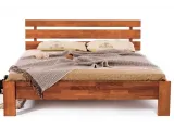 Ліжко Лучана світло-коричневого кольору, матеріал - бук зрощений (вигляд зверху)