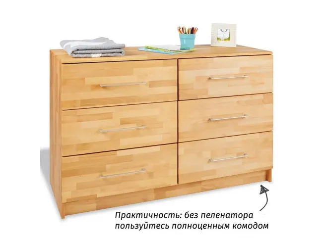 Купити Комод-пеленатор Whity 140 Практичність: без пеленатора  користуйтесь повноцінним комодом надпис ru