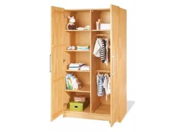 Купити Дитяча шафа Whity 2-дверна натурального кольору, зрощений бук, покриття олія 2