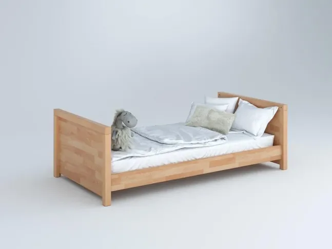 Купить Детскую кроватку трансформер Alpaka натурального цвета, материал - бук сращенный (от 6 лет)