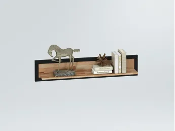 Купить Полка настенная Франкфурт 120 натурального цвета, материал - бук сращенный\цельный (общий вид)