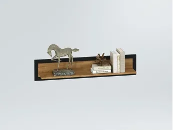 Полиця настінна Франкфурт 120 натурального кольору, матеріал - дуб зрощений\цільний (загальний вигляд)