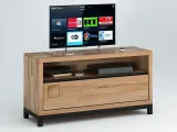 Купити ТВ-тумба Франкфурт I натурального кольору, матеріал - бук зрощений\цільний (загальний вигляд)