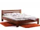 Ліжко Сільвана коричневого кольору, матеріал - зрощений бук (загальний вигляд).