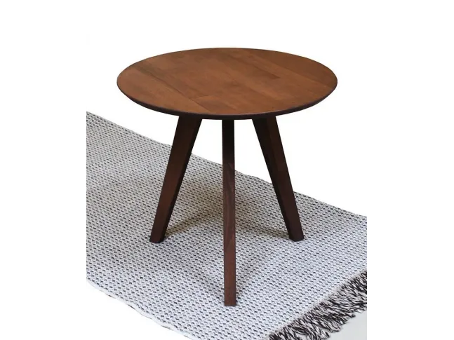 Столик приліжковий Данте кольору горіх, матеріал - зрощений бук (загальний вигляд)